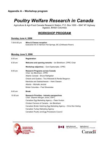 Poultry Welfare Research in Canada - Canadian Poultry Research ...