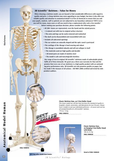 3B Scientific - Biology Catalog