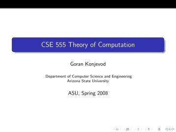 CSE 555 Theory of Computation - Organic Origami