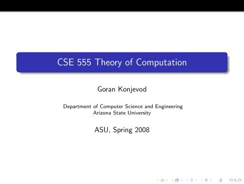 CSE 555 Theory of Computation - Organic Origami