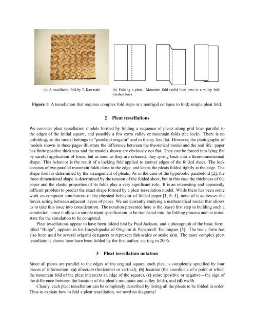 Notation for a class of paperfolded models - Organic Origami