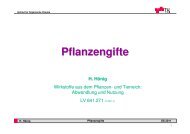 Pflanzengifte - Institut für Organische Chemie