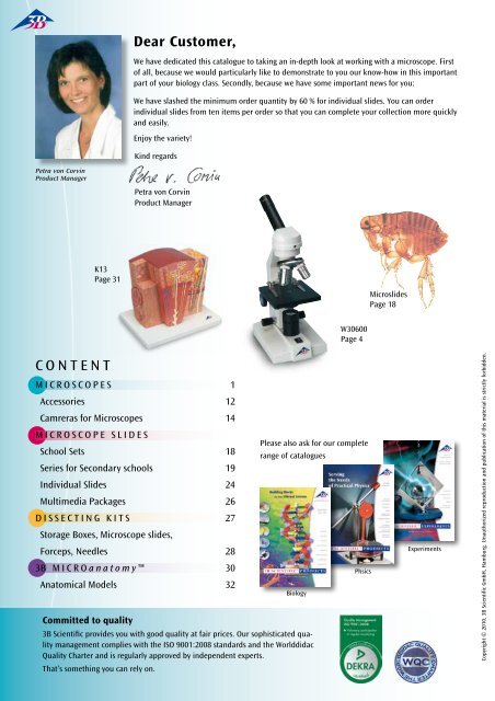 3B Scientific - Microscopy Catalog