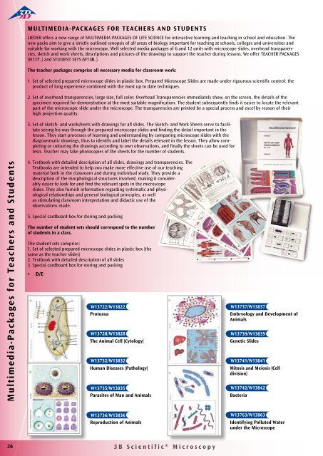 3B Scientific - Microscopy Catalog