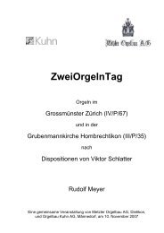 ZweiOrgelnTag - Orgelbau Kuhn AG