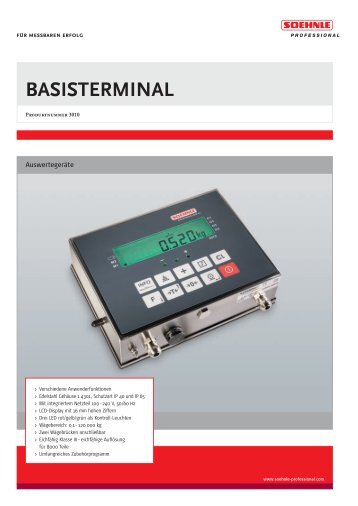 Soehnle 3010 (PDF) - Waagen - Seidel