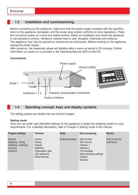 Operating Manual - Soehnle Professional