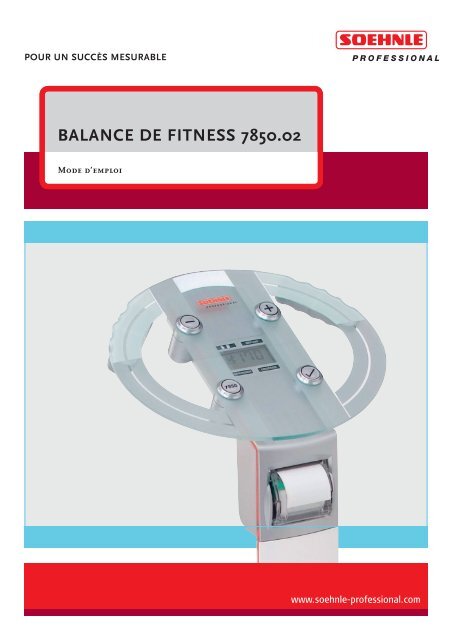 BALANCE DE FITNESS 7850.02 - Soehnle Professional