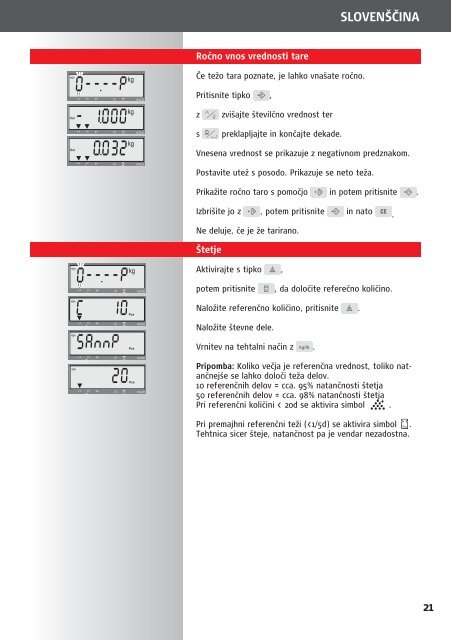 9320 KezelÃ©si ÃºtmutatÃ³ 2 Manual de instrucÃµes 9 Navodila za ...