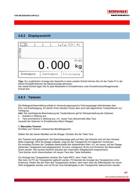 FÃR MESSBAREN ERFOLG www.soehnle-professional de