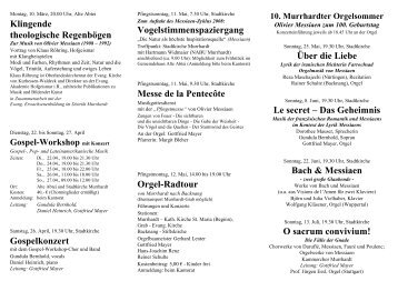 Konzertreihe 2008, pdf - Evangelische Kirchengemeinde Murrhardt