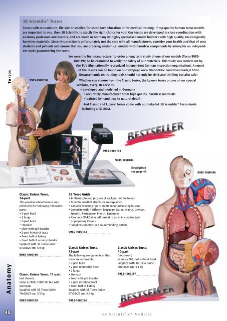 3B Scientific - Medical Catalog