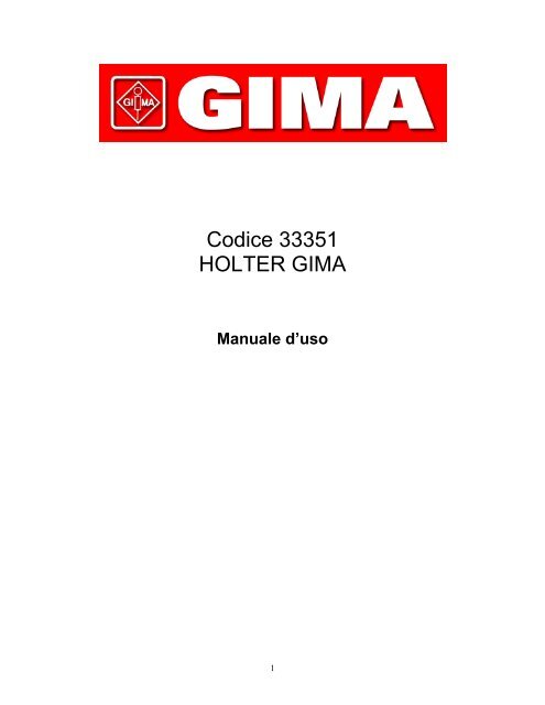 Codice 33351 HOLTER GIMA - Doctorshop.it