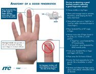 ANATOMY OF A GOOD FINGERSTICK - Doctorshop.it