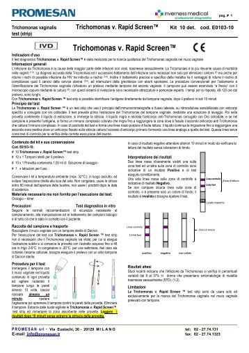 Trichomonas v. Rapid Screenâ¢ - Doctorshop.it