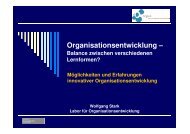 u. a. Lernende Organisation, Change Management - OrgLab