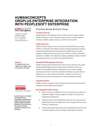 humanconcepts orgplus enterprise integration with peoplesoft ...