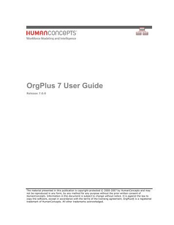 OrgPlus 7 User Guide