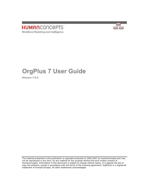 OrgPlus 7 User Guide