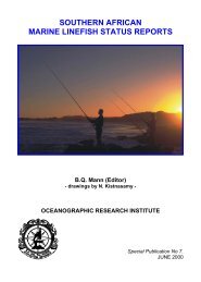 Southern African Marine Linefish Status Reports - uShaka Sea World