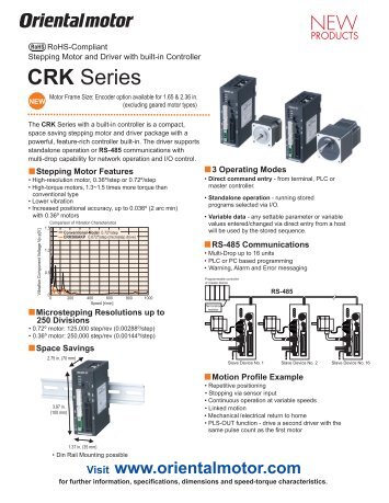 CRK Series - Oriental Motor