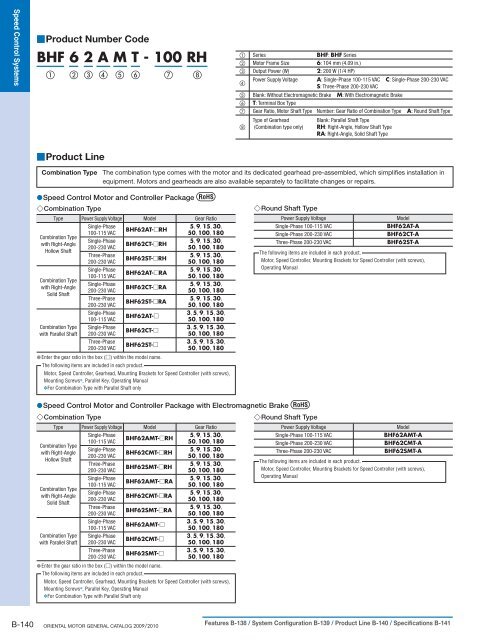 AC Motor Systems - Oriental Motor