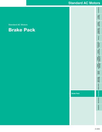 Brake Pack, SB50W - Oriental Motor