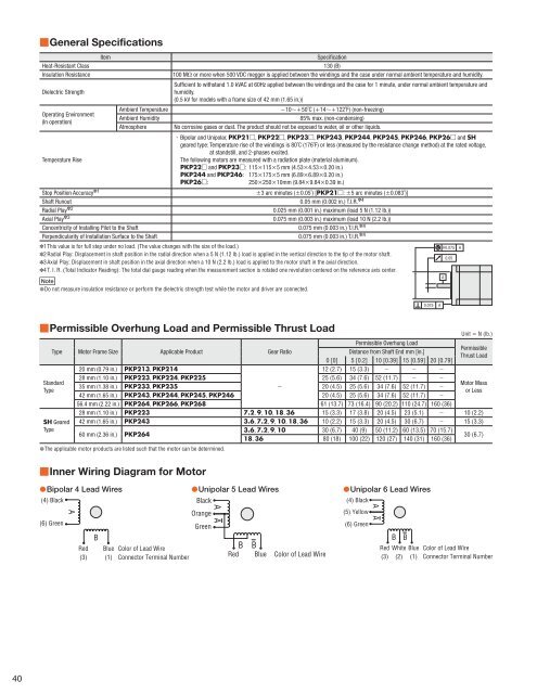 High-Torque Stepper Motor PKP Series - Oriental Motor