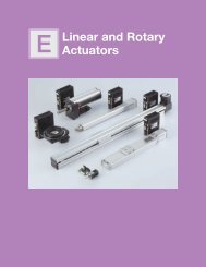 Linear and Rotary Actuators - Oriental Motor