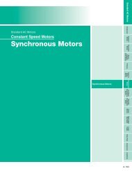 Synchronous Motors - Oriental Motor