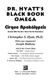 Dr. HyatT'S Black Book OMEGA - Original Falcon Press