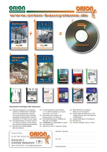 Flyer: Karussell - Orion Bausysteme GmbH