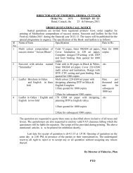 quatation call notice for printing - Directorate of Fisheries