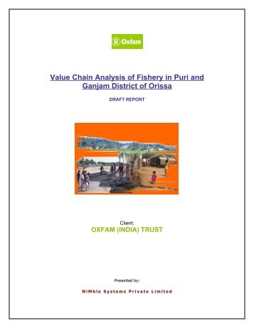 Value Chain Analysis of Fishery in Puri and Ganjam District of Orissa