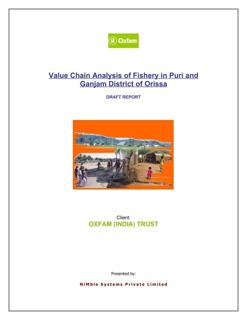Value Chain Analysis of Fishery in Puri and Ganjam District of Orissa