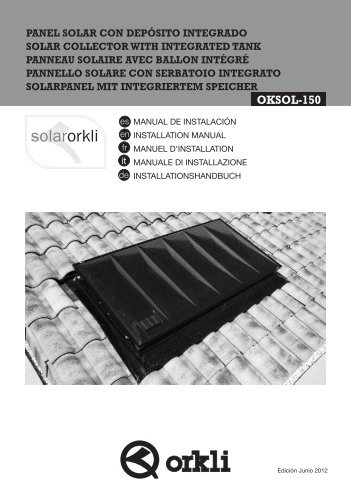 Manual de InstalaciÃ³n Sistema Solar OKSOL-150 - Orkli