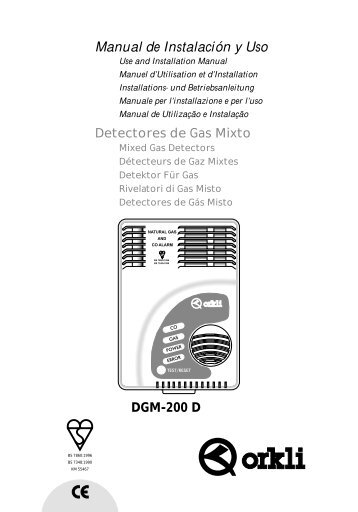 Manual de InstalaciÃ³n y Uso DGM-200 D - Orkli