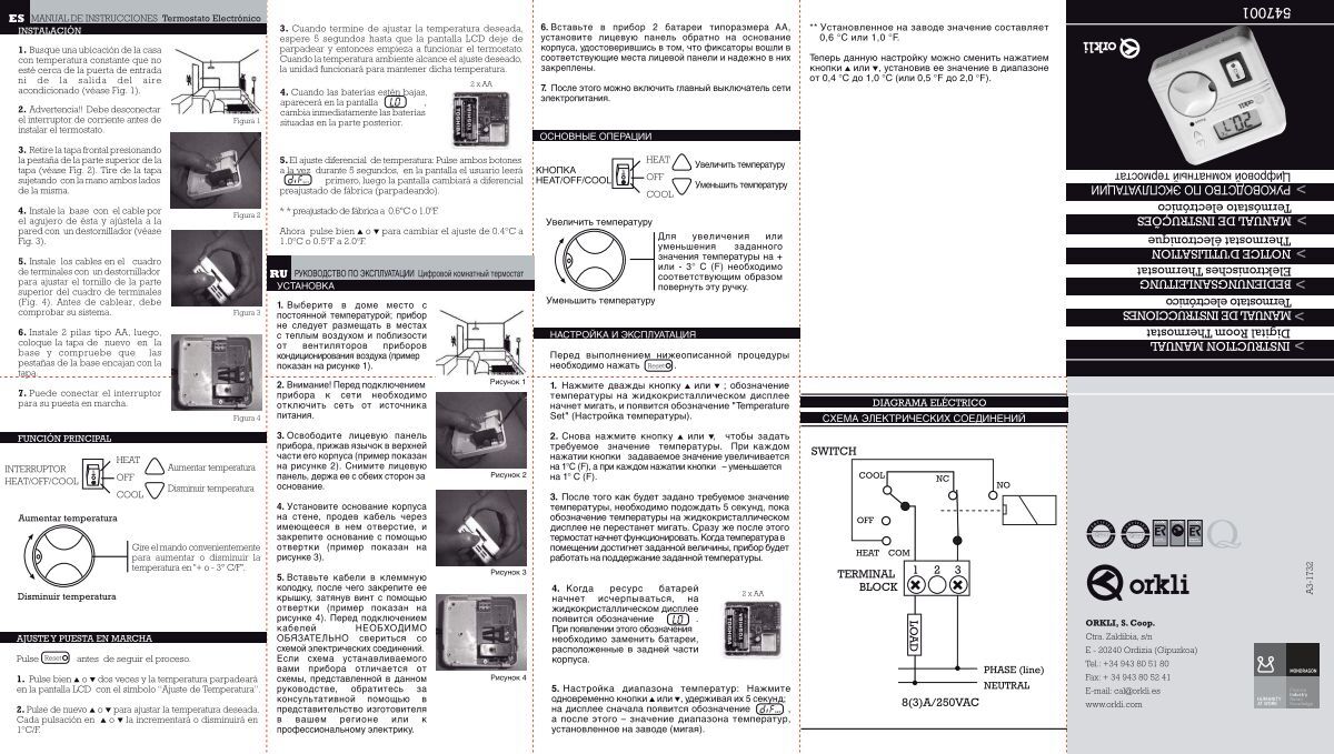 Termostato Digital Orkli