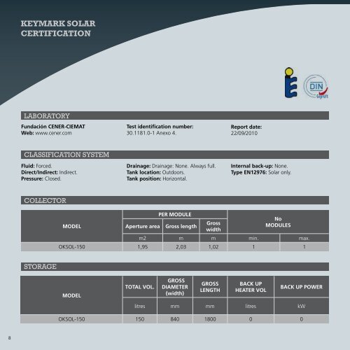 Solar System catalogue OKSOL-150 ENG - Orkli