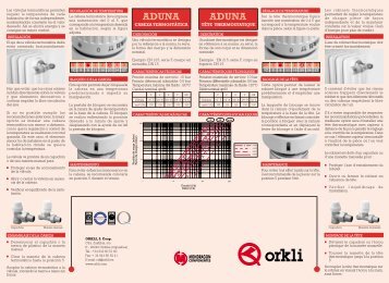 Manual TermostÃ¡tica Aduna - Orkli