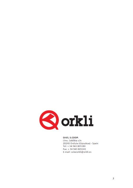 Estructura-soporte OKSOL-150 - Orkli