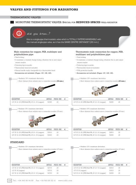 General Catalogue Valves for radiators 2013_ENG - Orkli