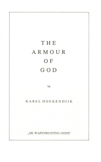 ARMOUR OF GOD