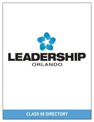 CLASS 69 DIRECTORY - Orlando Chamber of Commerce