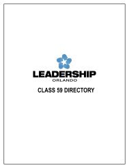 leadership directory_class 59 - Orlando Chamber of Commerce