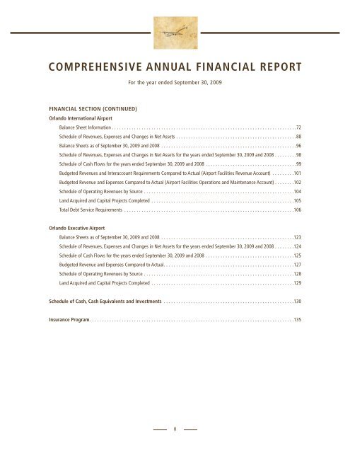 comprehensive annual financial report - Orlando International Airport