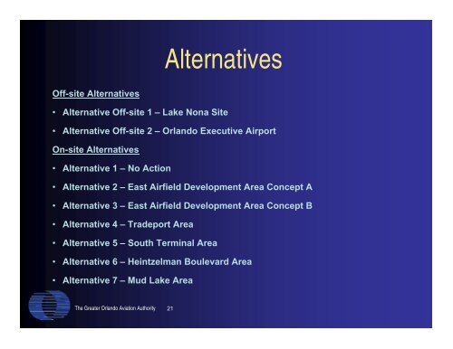 Orlando International Airport East Airfield Development Area Draft ...