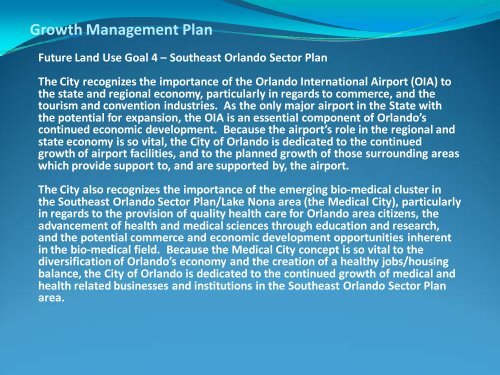 Southeast Orlando Sector Plan - Orlando International Airport