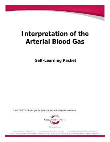 Interpretation of the Arterial Blood Gas - Orlando Health