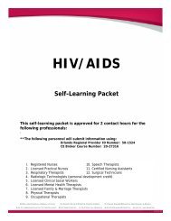 HIV/AIDS Self-Learning Packet - Orlando Health